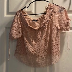 Zara crochet shirt